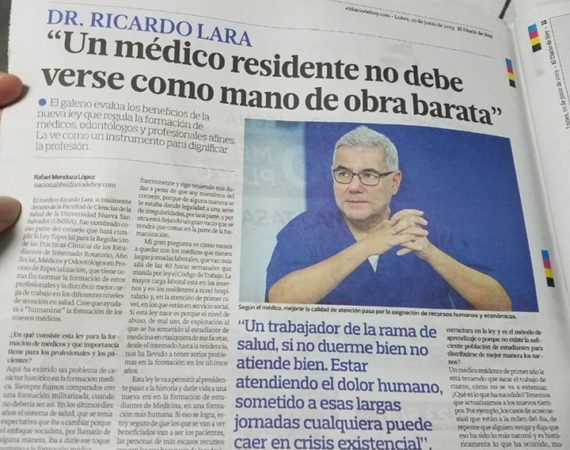 "Un médico residente no debe verse como mano de obra barata"