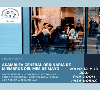 Asamblea ordinaria Mayo 2021